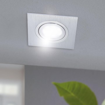 Eglo - КОМПЛЕКТ 3xLED Вградено осветление за окачен таван AREITIO 3xGU10/5W/230V