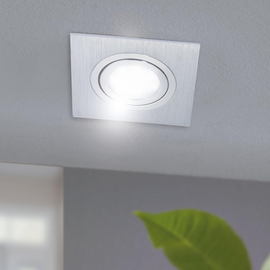 Eglo - КОМПЛЕКТ 3xLED Вградено осветление за окачен таван AREITIO 3xGU10/5W/230V