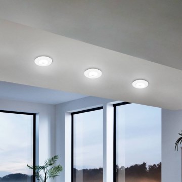 Eglo - Комплект от 3 димируеми вградени таванни LED осветителни тела RGBW LED/4,7W/230V 2700-6500K бяло