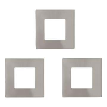 Eglo - Комплект от 3 LED вградени осветителни тела FUEVA LED/2,7W/230V 8,5x8,5 см