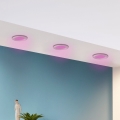 Eglo - -кт 3x LED RGB Димируема лампа за вграждане FUEVA-C 1xLED/3W/230V