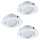 Eglo - Комплект 3x LED Осветление за окачен таван 3xLED/6W/230V