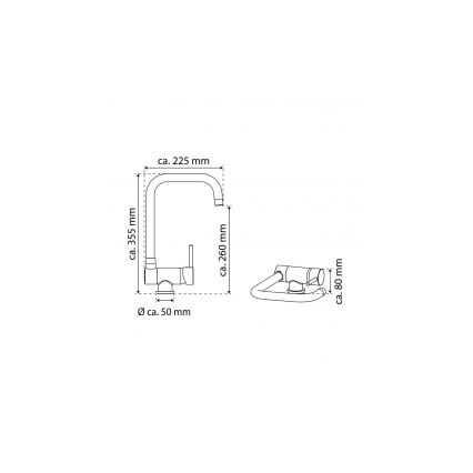 Eisl NI182-0335T - Смесител за мивка FLEXO лъскав хром