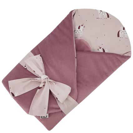 EKO - Памучно одеяло за повиване UNICORN 75x75 см