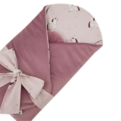 EKO - Памучно одеяло за повиване UNICORN 75x75 см