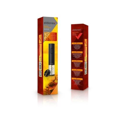 ELDONEX EWO-2100-BK - Електрическа отварачка за вино 4xAA черна