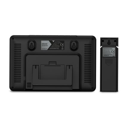 ELDONEX EWS-1010-BK - Метеорологична станция с LCD дисплей 2xAAA черен