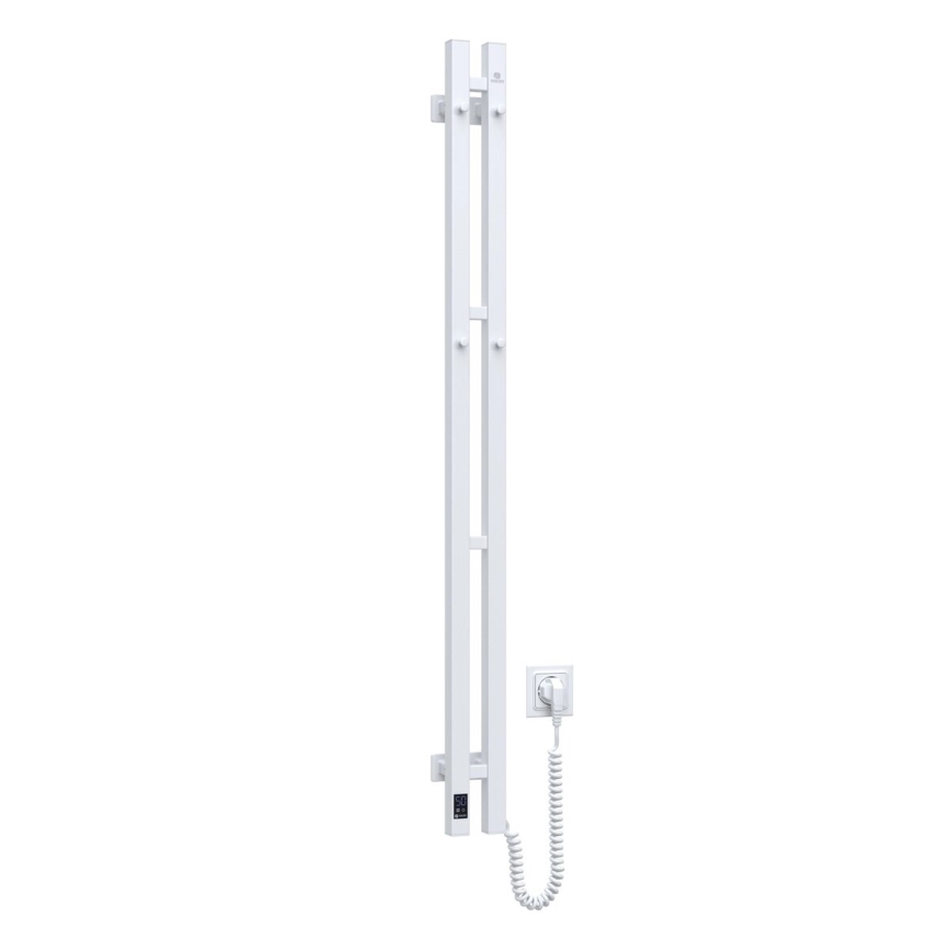Електрическа сушилня за кърпи с термостат SILOUETTE 187W/230V 120,6 см IP44 бял дeсен ъглов