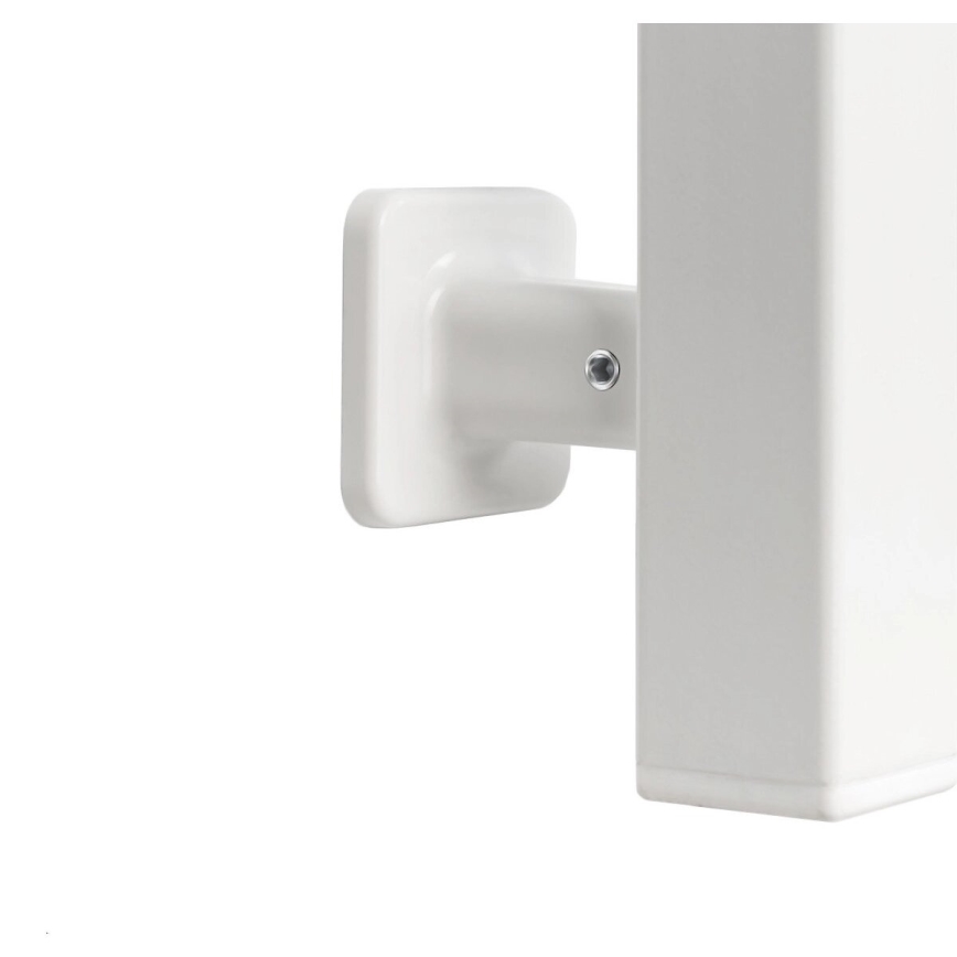 Електрическа сушилня за кърпи с термостат SILOUETTE 187W/230V 120,6 см IP44 бял дeсен ъглов