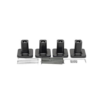 Електрическа сушилня за кърпи SILOUETTE 187W/230V 101,1 см IP44 черен дeсен ъглов