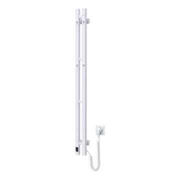 Електрическа сушилка за кърпи с термостат SILOUETTE 187W/230V 120,6 см IP44 бял, десен, правоъгълен