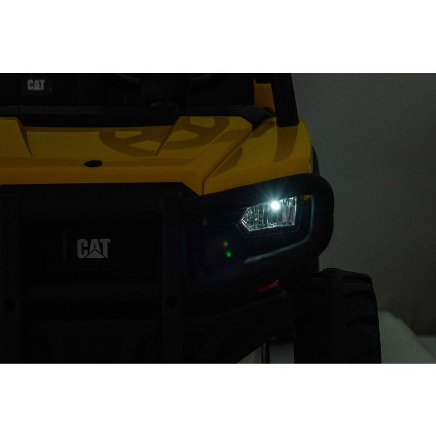 Електрически автомобил CAT 60W/7500 mAh жълти/черен + дистанционно управление
