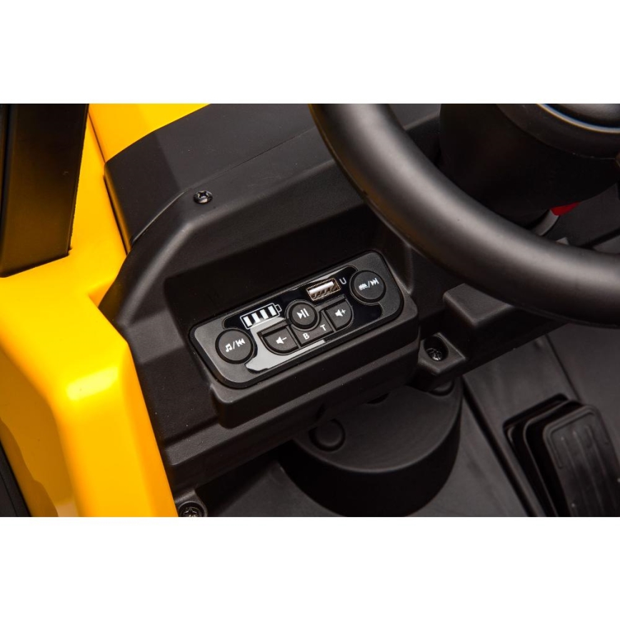 Електрически автомобил CAT 60W/7500 mAh жълти/черен + дистанционно управление