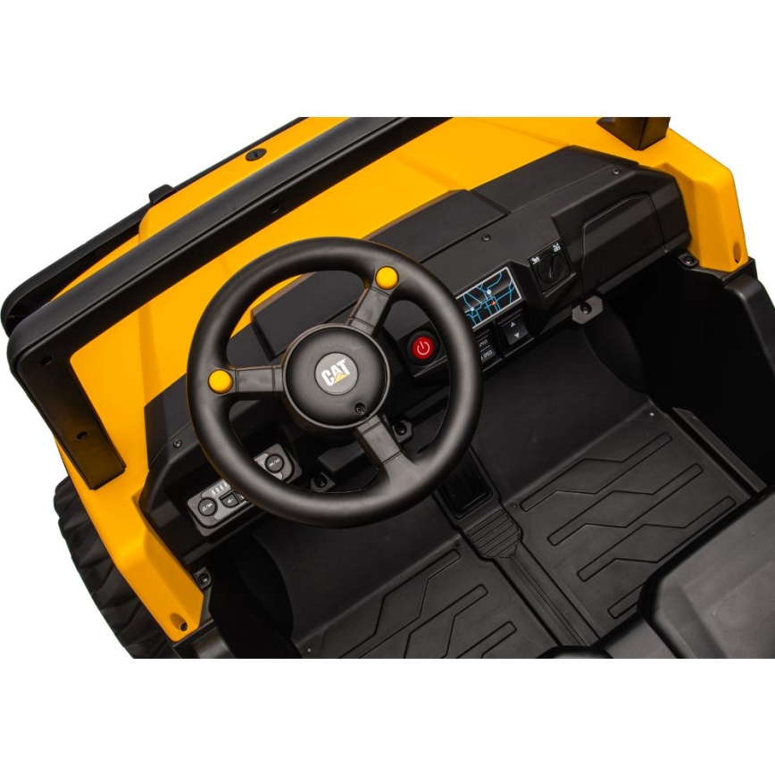 Електрически автомобил CAT 60W/7500 mAh жълти/черен + дистанционно управление