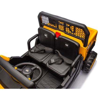 Електрически автомобил CAT 60W/7500 mAh жълти/черен + дистанционно управление