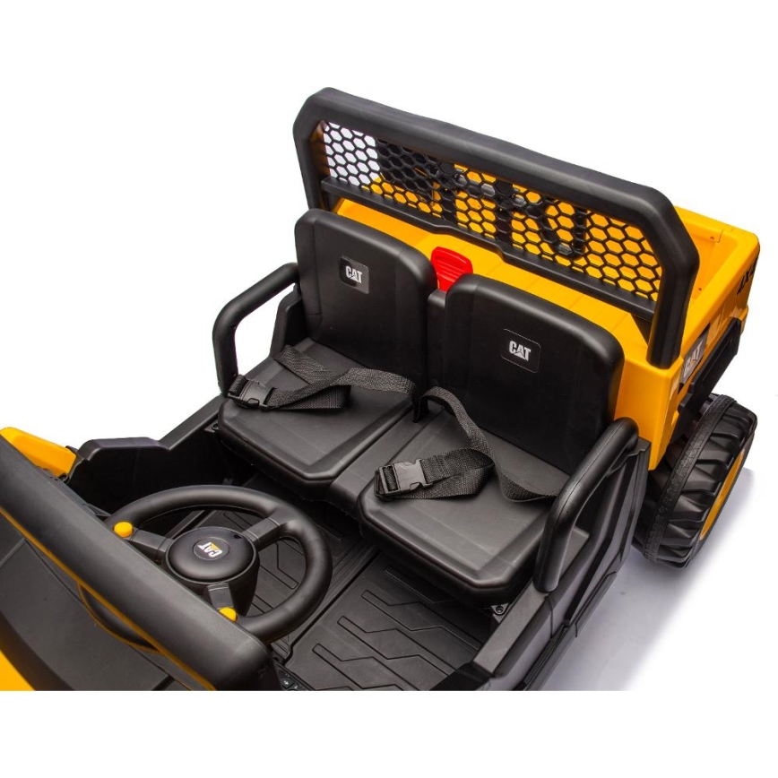 Електрически автомобил CAT 60W/7500 mAh жълти/черен + дистанционно управление