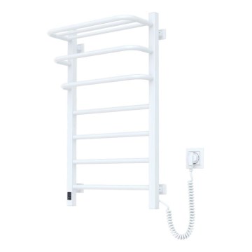 Електрически радиатор за баня с термостат FORTIS 350 W/230 V, 80,6 cm, IP44, бял, десен