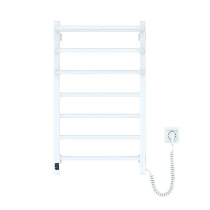 Електрически радиатор за баня с термостат FORTIS 350 W/230 V, 80,6 cm, IP44, бял, десен