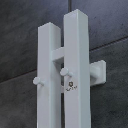 Електрически сушилник за кърпи с термостат SILOUETTE 200W/230V 150,6 cm IP44 бял десен