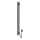 Електрически сушилник за кърпи с термостат SILOUETTE 200W/230V 150,6cm IP44, черен, десен