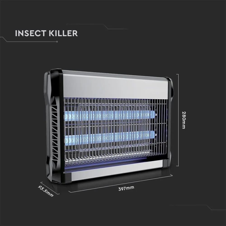 Електрически уред за борба с насекоми 2x10W/230V 80 м²