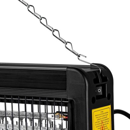 Електрически уред за борба с насекоми 2x20W/230V 180 м²