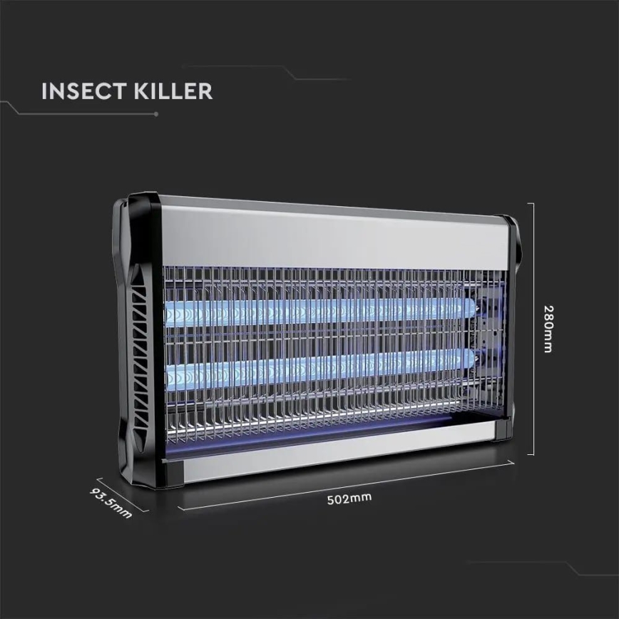 Електрически уловител на насекоми 2x15W/230V за 100м2