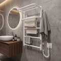 Електрическа лира за баня HOTEL 75W/230V 66x42 cm неръждаема стомана/бяла, дясна
