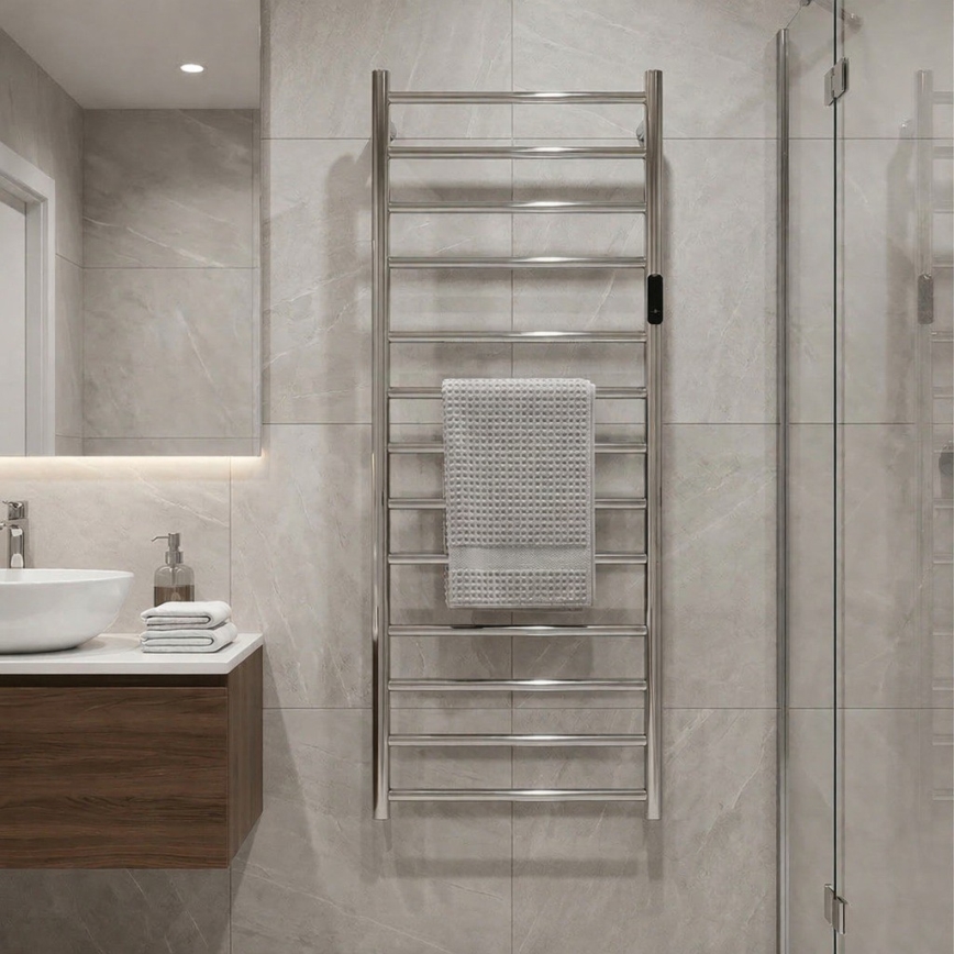 Електрическа лира за кърпи 45x132 cm 180W неръждаема стомана