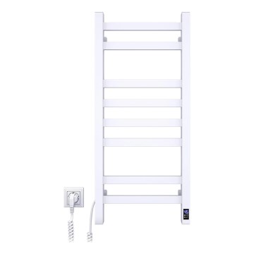 Електрическа сушилня за кърпи с термостат AVANGARD 105 W 80x36 см бяла лява