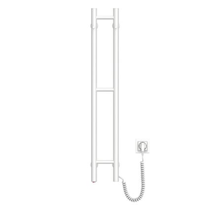 Електрическа сушилня за кърпи SILOUETTE 187W/230V 101,1 см IP44 бял дeсен кръгла