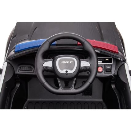 Електрическа кола Dodge Challenger Полиция 50W/4500 mAh черно/бяло