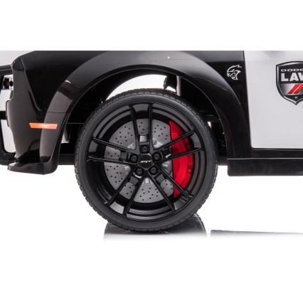 Електрическа кола Dodge Challenger Полиция 50W/4500 mAh черно/бяло