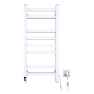 Електрически отопляем кърподържач с термостат AVANGARD 105W 80x36 cm бял дясен