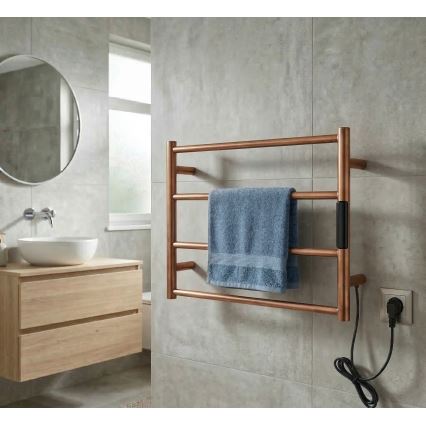 Електрически сушилник за кърпи 56x37, 63W, неръждаема стомана/меден