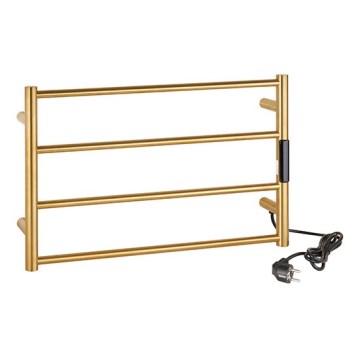 Електрически сушилник за кърпи 56x37 см, 36 W, неръждаема стомана/златно