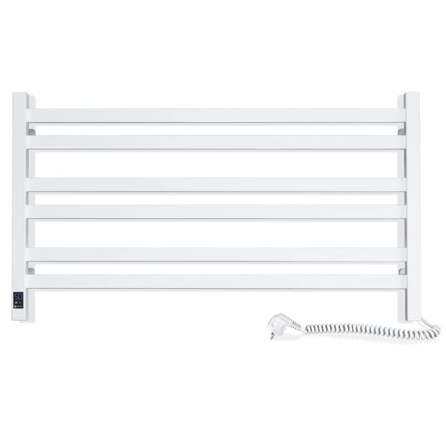 Електрически сушилник за кърпи с термостат AVANGARD 181W 50x90 cm бял десен