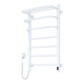 Електрически сушилник за кърпи с термостат FORTIS 155W 80x48 cm бял ляв