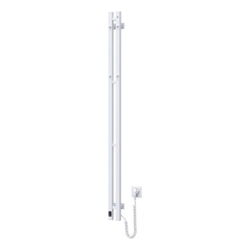 Електрически сушилник за кърпи с термостат SILOUETTE 106W 150x9cm бял десен
