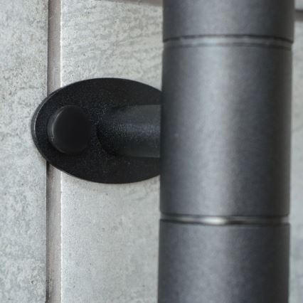 Електрическа въртяща се сушилня за кърпи с термостат ARABESQUE 150W/230V 64,6 см IP44 черна