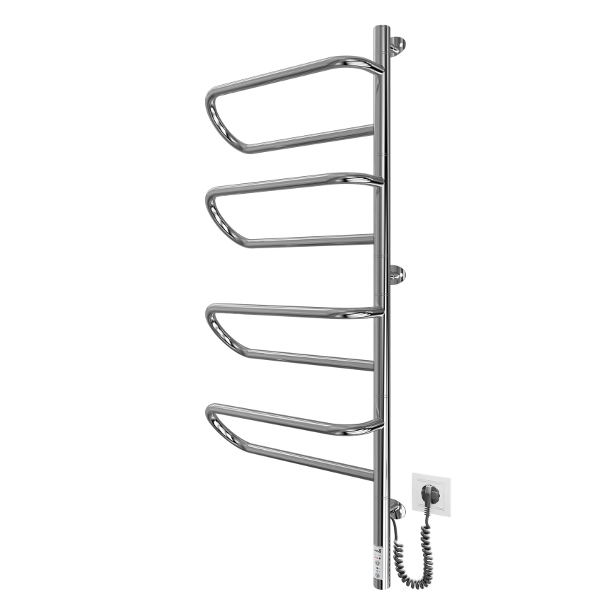 Електрически въртящ се сушилник за кърпи ELECTRA 120W/230V 102,5x44,5 cm неръждаема стомана/хром десен