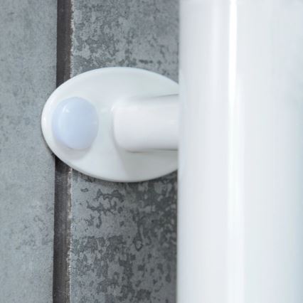 Електрически въртящ се сушилник за кърпи с термостат FOUETTE 128W/230V 64,6 см IP44 бял