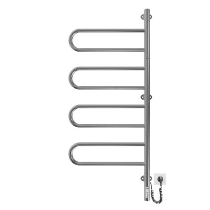 Електрически въртящ се сушилник за кърпи TRISTAR 105W/230V 100x44,5cm IP44 неръждаема стомана/лъскав хром