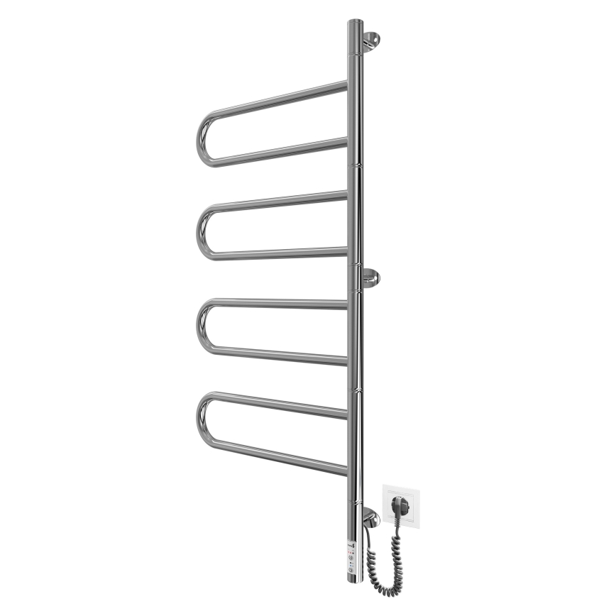 Електрически въртящ се сушилник за кърпи TRISTAR 105W/230V 102,5x44,5cm IP44 неръждаема стомана/лъскав хром