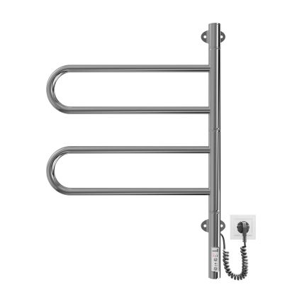 Електрически въртящ се сушилник за кърпи TRISTAR 75W/230V 60x44,5 cm IP44 неръждаема стомана/блестящ хром