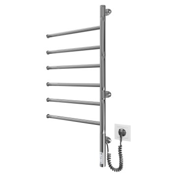 Електрически въртящ се сушилник за кърпи VEER 80W/230V 82,5x44,5 cm неръждаема стомана/лъскав хром