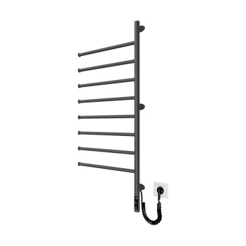 Електрически въртящ се сушилник за кърпи VEER 95W/230V 102,5x44,5 cm неръждаема стомана/черен