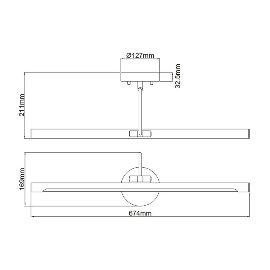 Elstead ALTON-PL-L-BLK - LED Лампа за картина ALTON 10W/230V черна