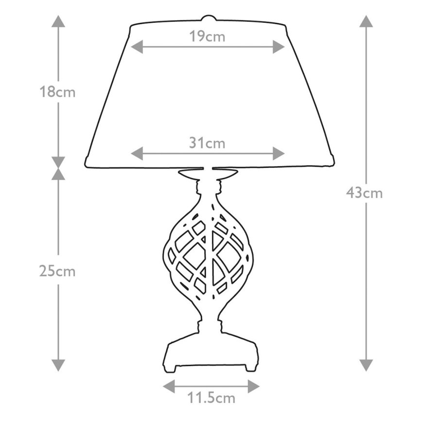 Elstead - Настолна лампа BELFRY 1xE27/60W/230V