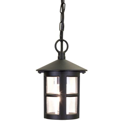 Elstead BL21B-BLACK - Екстериорен полилей HEREFORD 1xE27/100W/230V IP43